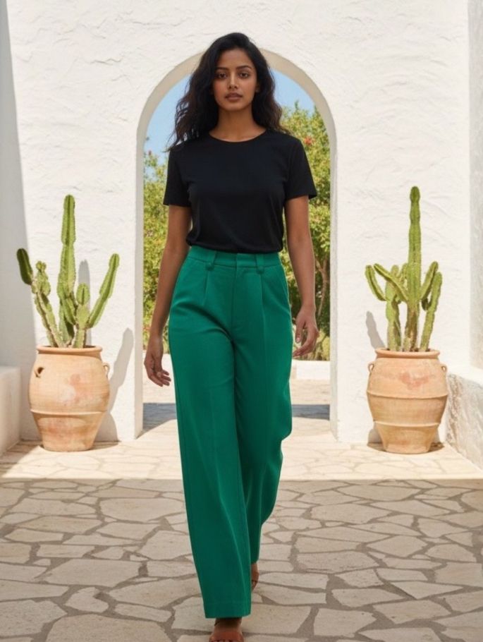 Pantaloni: Pantalon Grace & Mila  vert - neuf - taille M & S – Nuovo e nell'imballaggio originale da Vuisternens-Romont venduto da gol_xp6p