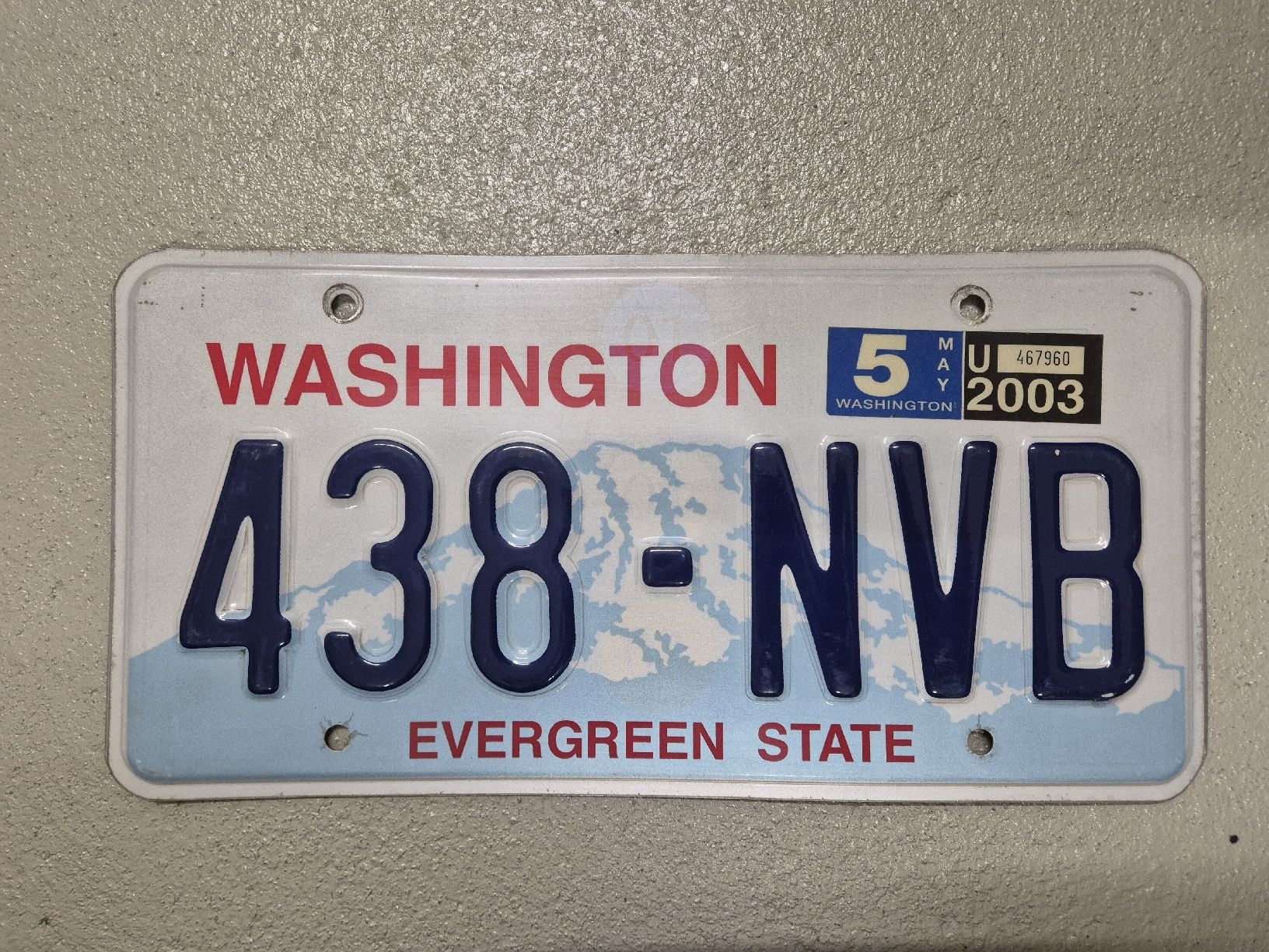 Insegne: US-Kontrollschild Washington – Usato da Lachen SZ venduto da bow_wdl9