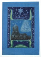 Ernst Fuchs (1930-2015) Sphinx Mystagogo 1967 - Radierung