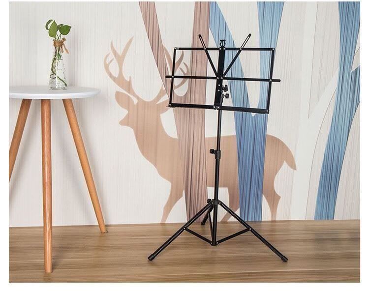 Notenständer Metall Klappbar - Höhenverstellbar Für Gitarre & Musik