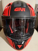 Casque moto GIVI, taille M, rouge/noir