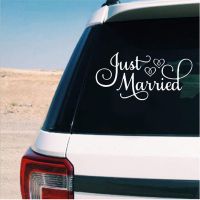 NEUE Folie "Just Married" schwarz Hochzeit-Deko - 220554