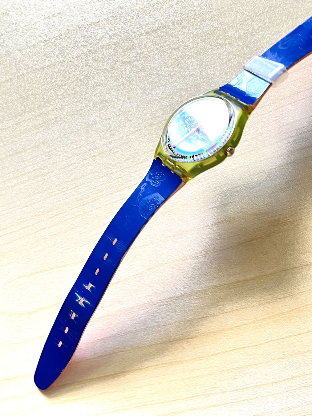 Swatch Orologi: Swatch Uhr Fisch Design blau – Usato da Grenchen venduto da chththl 5