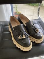 Paul Green Mocassin schwarz/beige 38,5