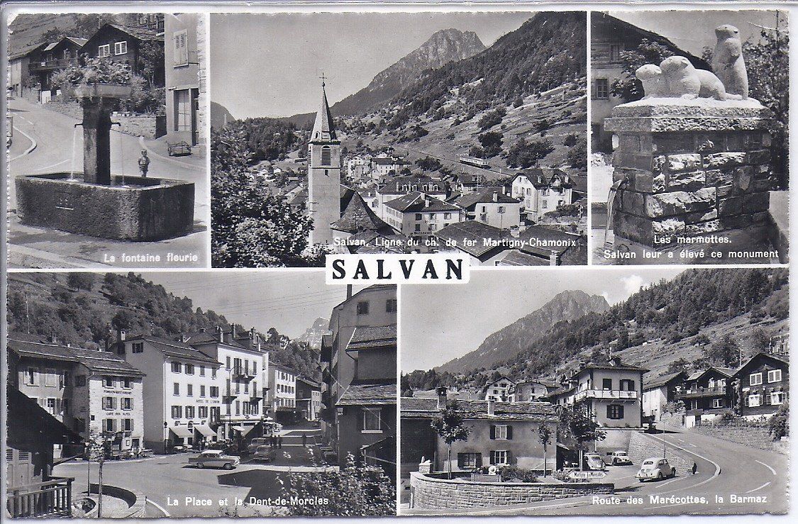 Cartoline postali: SALVAN, carte en 5 vues – Usato da Les Verrières venduto da Scampi0