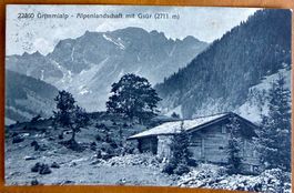 Grimmialp - Alpenlandschaft mit Gsür 1913