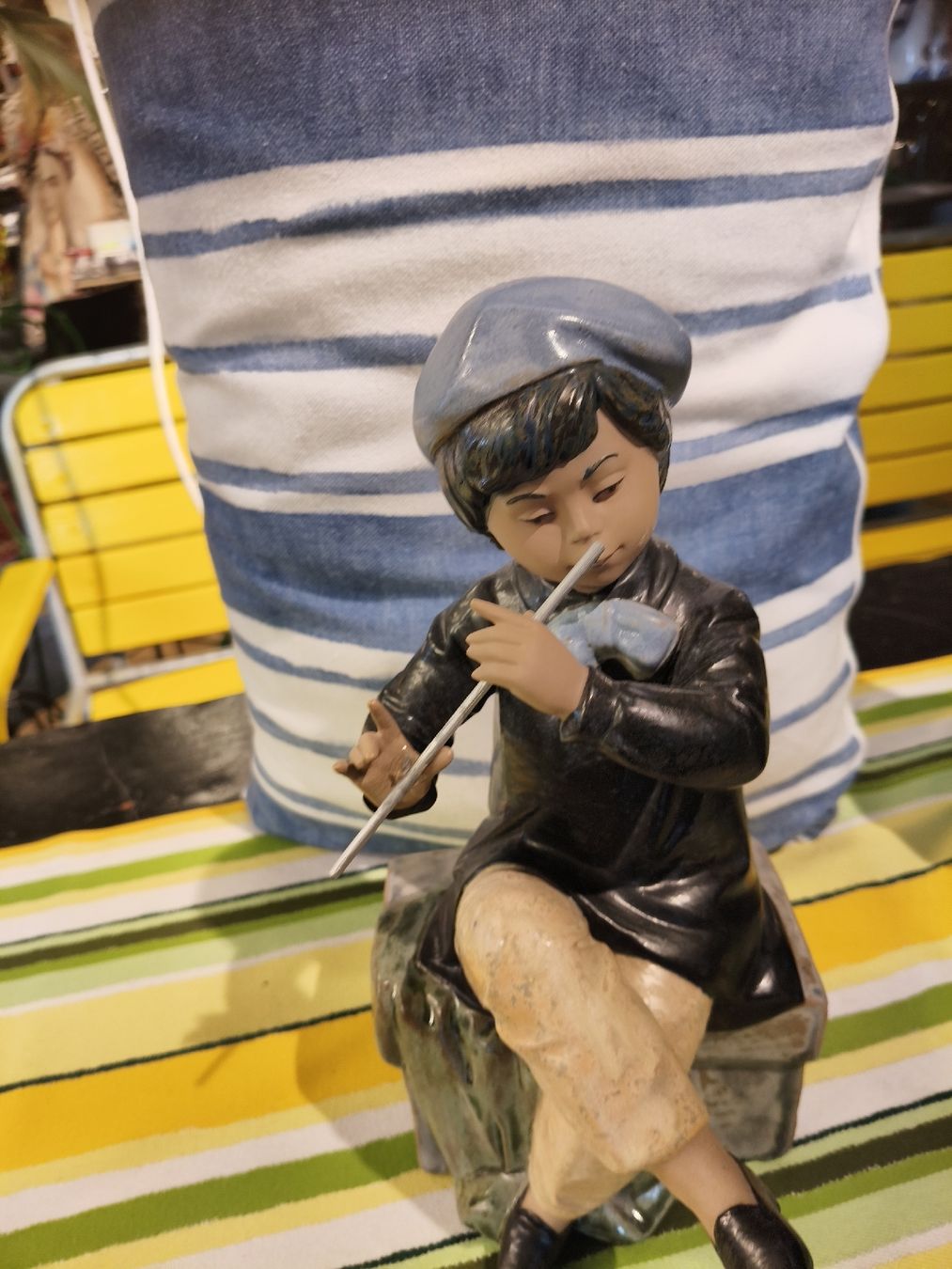 Figuren: Wunderbare SELTENE Nadal GRES Figur Asiatischer Junge spielt – Gebraucht aus Zwingen von inf_2blh 5