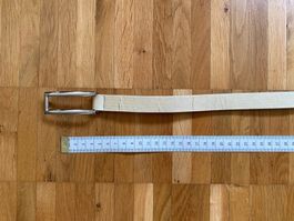 Gürtel Damen helles gold, Länge 110-105 cm, Breite 2 cm