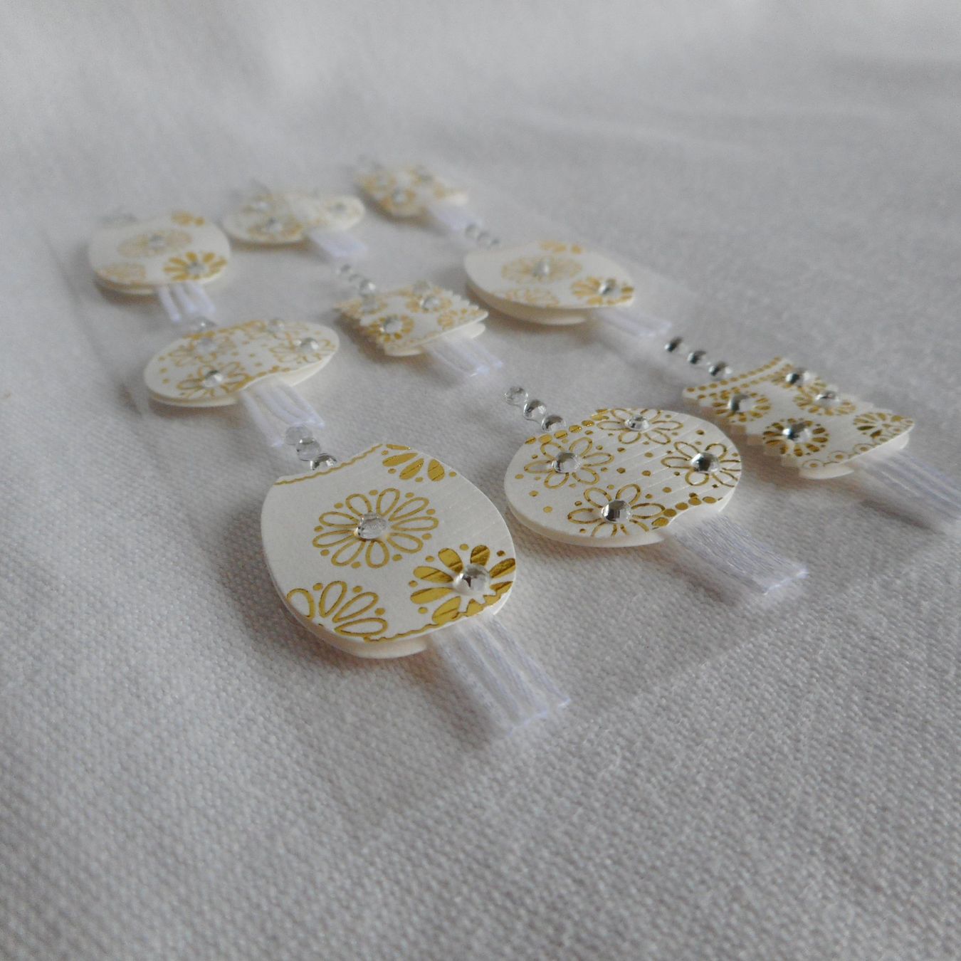 Sticker: 3D Sticker Lanternen Weiss Gold – Nuovo e nell'imballaggio originale da Niederlenz venduto da Berghem 1