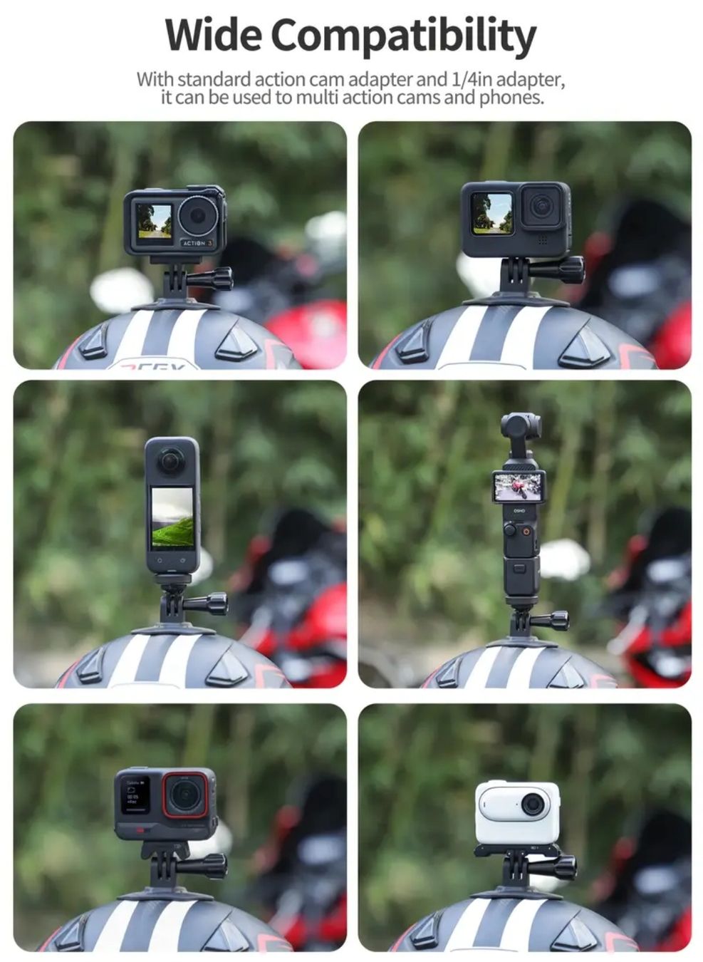 Gopro Action Cam: Flexible, selbstklebende Helmhalterung – Nuovo e nell'imballaggio originale da Triengen venduto da TheBigBoss 5