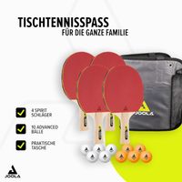 Tischtennis Set mit 4 Schlägern & 10 Bällen