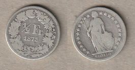 1/2 Franken 1875