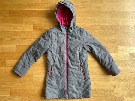 Trollkids Winterjacke, grau/pink, Gr. 140, Top!