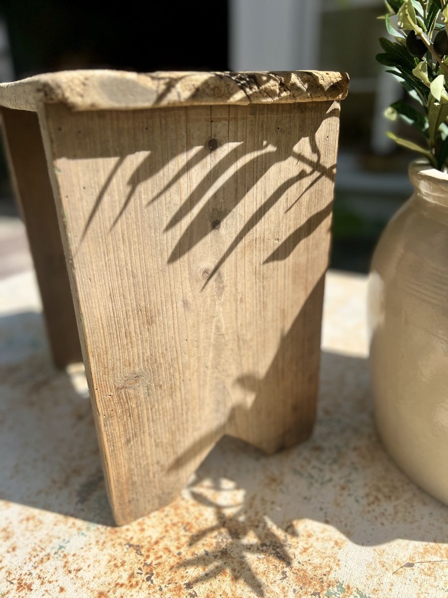 Hocker: Altholz Schemel Hocker Fussschemel – Gebraucht aus Sirnach von dasrosahaus 3