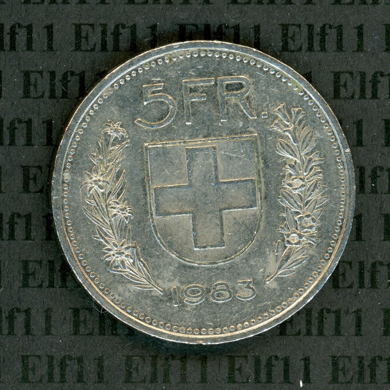 Tutti le monete: CHF___5.00 1983 -vz 5 Franken – Usato da Widnau venduto da Elf11