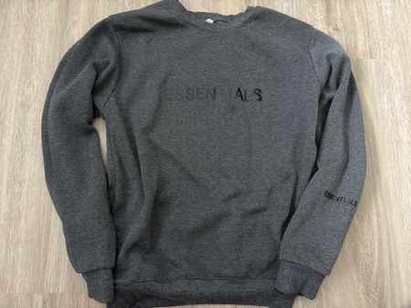 Sweatshirt gris ESSENTIALS logo taille L