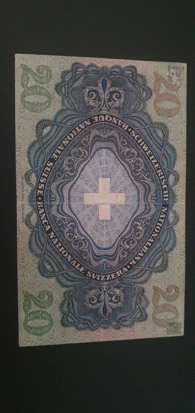 Billets de banque: 20 Franken 1949 Pestalozzi – D'occasion à Baden par Vinci2008 1