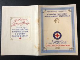 () Carnet Croix-Rouge 1953 (num. Y&T 2002)