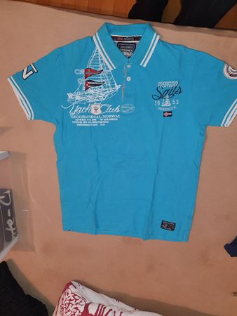 Geographical Norway Polo Shirt Cat Turquoise yachtclub