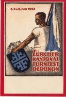 AK ZÜRICH OERLIKON KANT. TURNFEST 1923