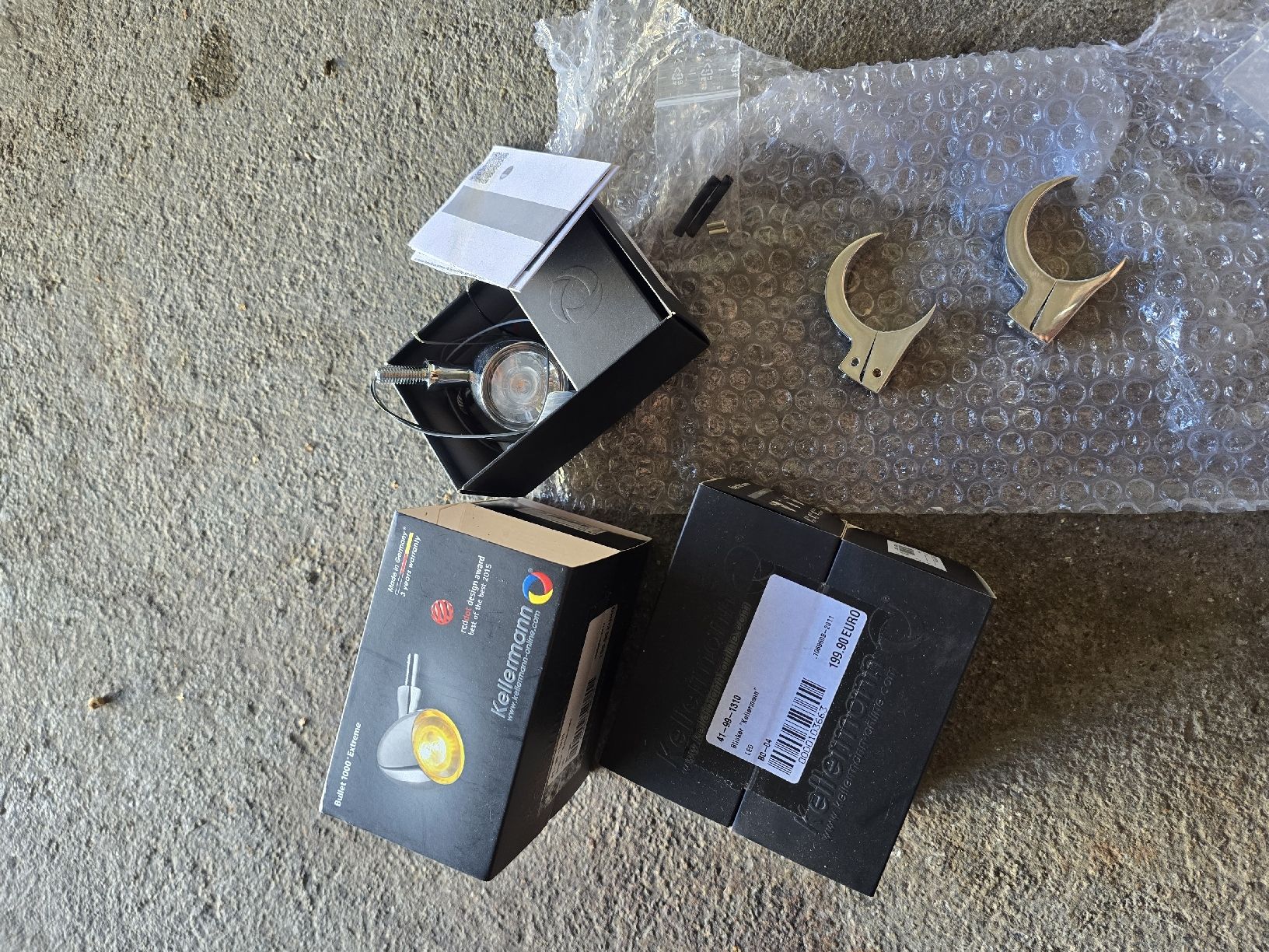 Alle Motorradersatzteile: Kellermann Blinker Bullet 1000 chrom mit Halterung neu – Neu und originalverpackt aus Zürich von Nitro81