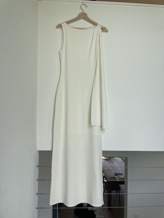 Kleid weiss Millane schulterfrei Grösse S guter Zustand