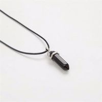 1 Hexagon schwarzer Onyx mit Band