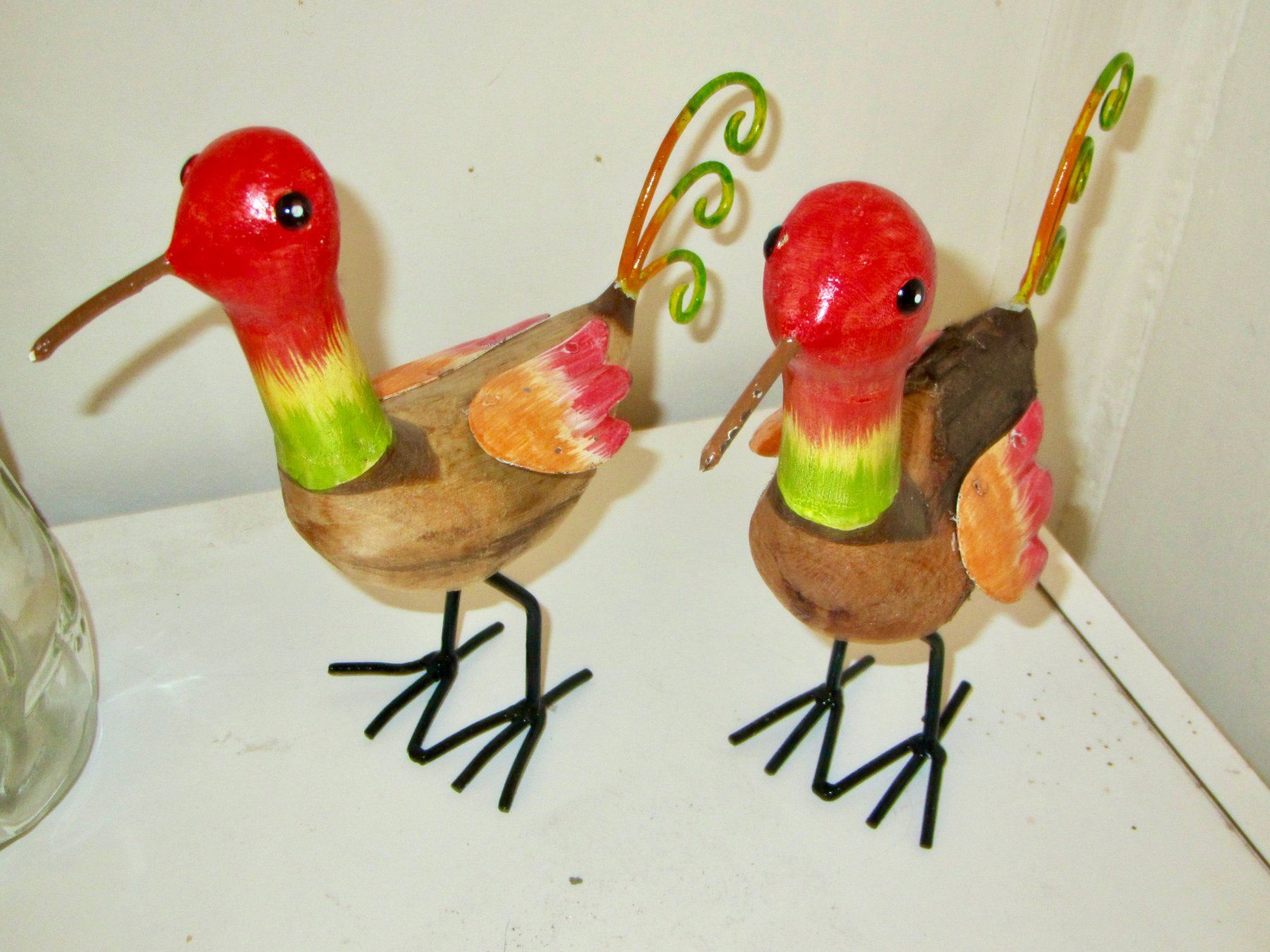 Manor Tutte le decorazioni: 2 DECORATIONS OISEAUX BOIS - METAL – Nuovo (secondo la descrizione) da Murten venduto da Selliot