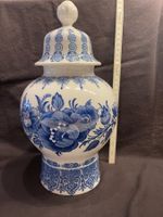Lindner Porzellan Deckelvase „Cobalt Flower“ 1130/30  33cm
