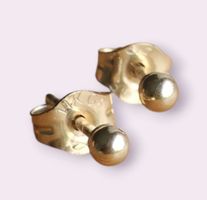 Kugelform Ohrstecker 14ct 585 Gold