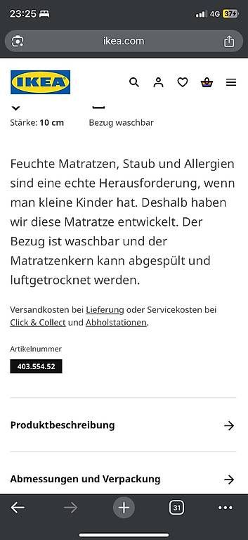 Materassi: Kinderbett Matratze Ikea Himlavalv 140x70 – Usato da Winterthur venduto da Samantha59 1