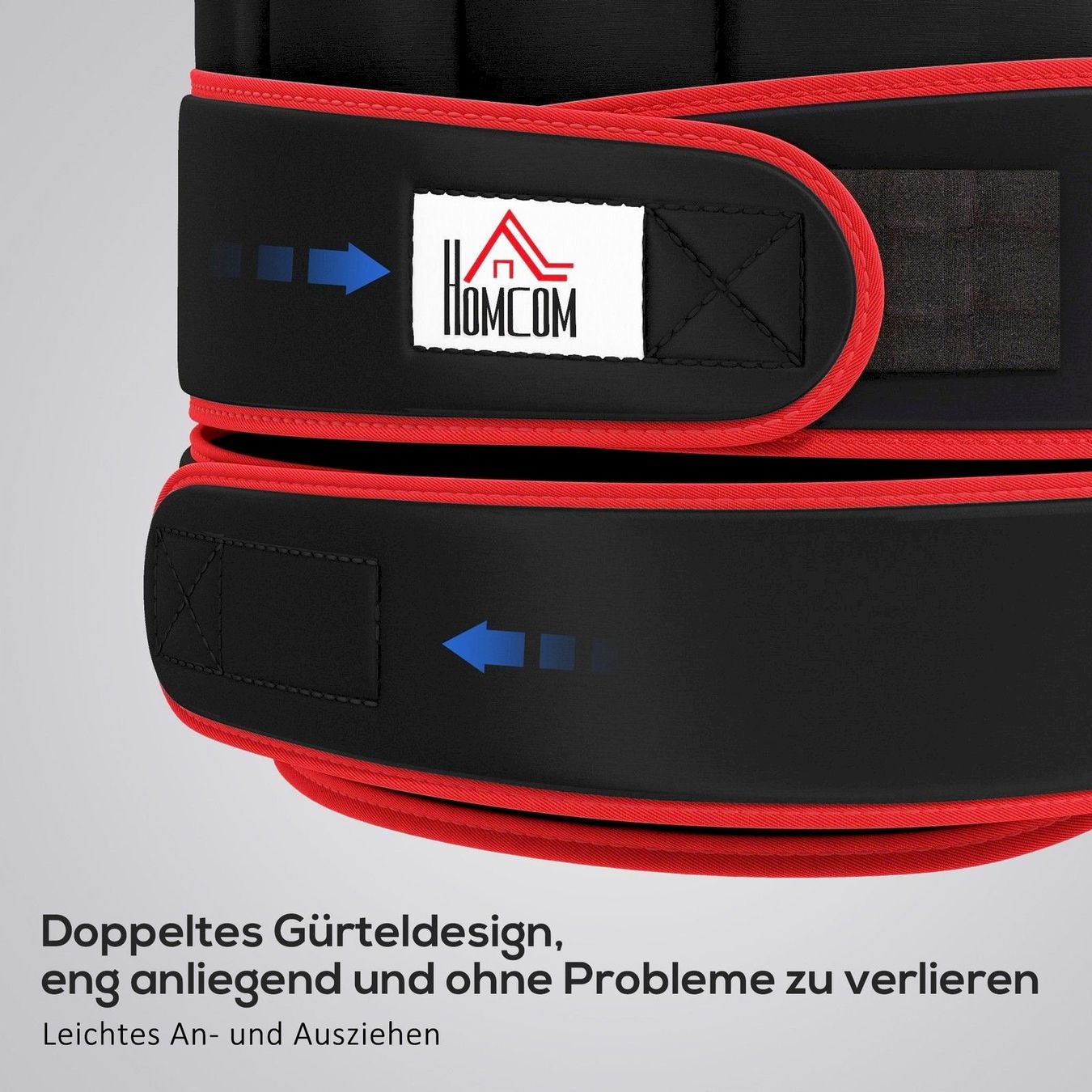 Hometrainer: HOMCOM 20kg Gewichtsweste doppel Gurten – Neu und originalverpackt aus Bottighofen von zaap 5