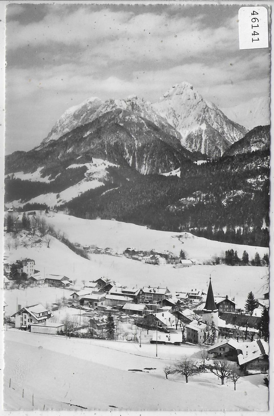 Cartoline postali: Chateau-d'Oex im Winter en hiver – Usato da Ettingen venduto da Kartenplanet
