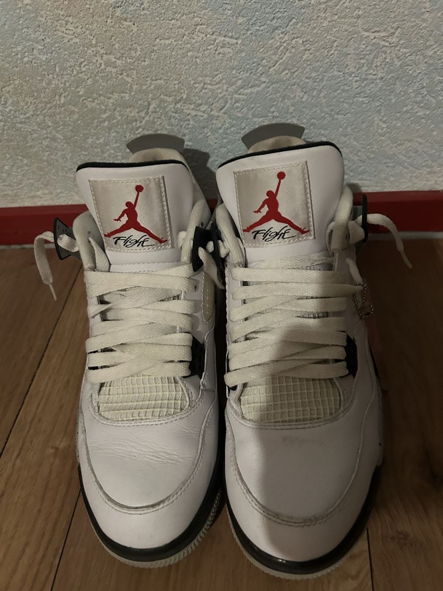 Jordan Herrenschuhe: Jordan 4 Retro weiss zementgrau 2016 – Gebraucht aus Luterbach von lev_gbq9 1
