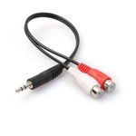 Audio Adapter Y Kabel 3,5mm Stecker auf