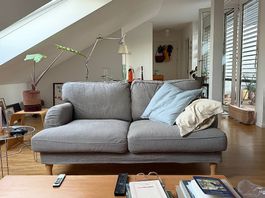 IKEA STOCKSUND 2-Sitzer-Sofa grau