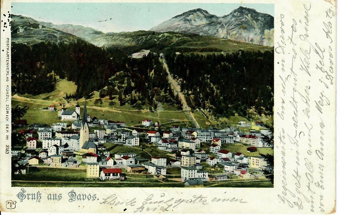 Cartoline postali: Gruss aus Davos 1900 – Usato da Hochdorf venduto da Ziegel-16