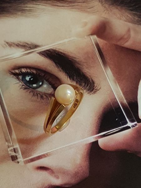 Anelli: 750 Goldring mit edler Zucht - Perle – Nuovo (secondo la descrizione) da Unterägeri venduto da Altgoldschmuck 6