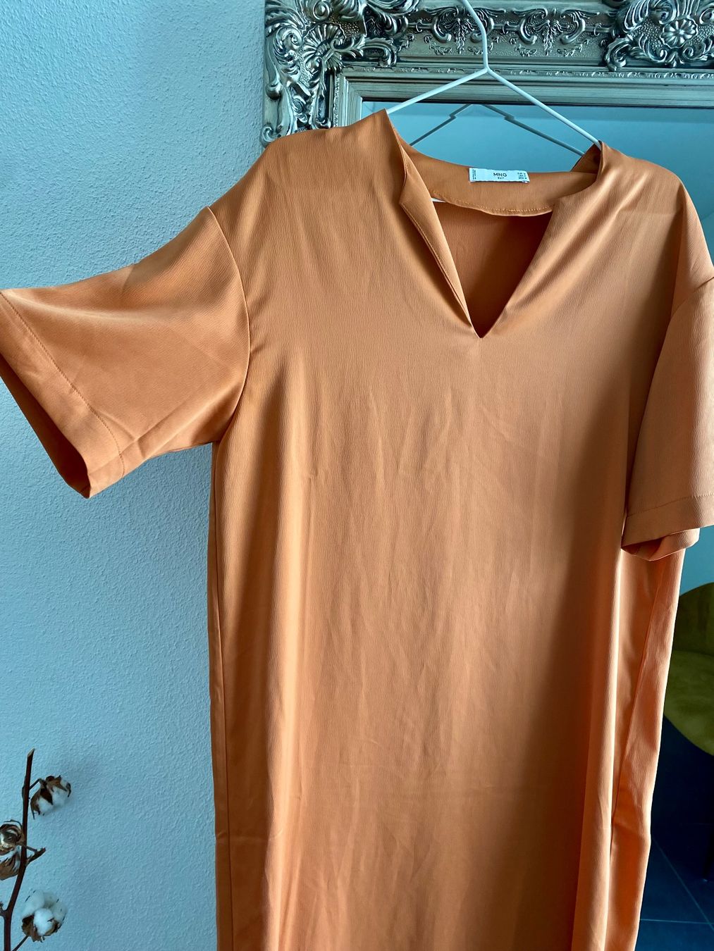 Mango Vestiti: Kleid orange glänzend-  Grösse M – Usato da Olten venduto da smashbox 3