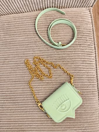 Sac Chiara Ferragni vert menthe avec bandoulière
