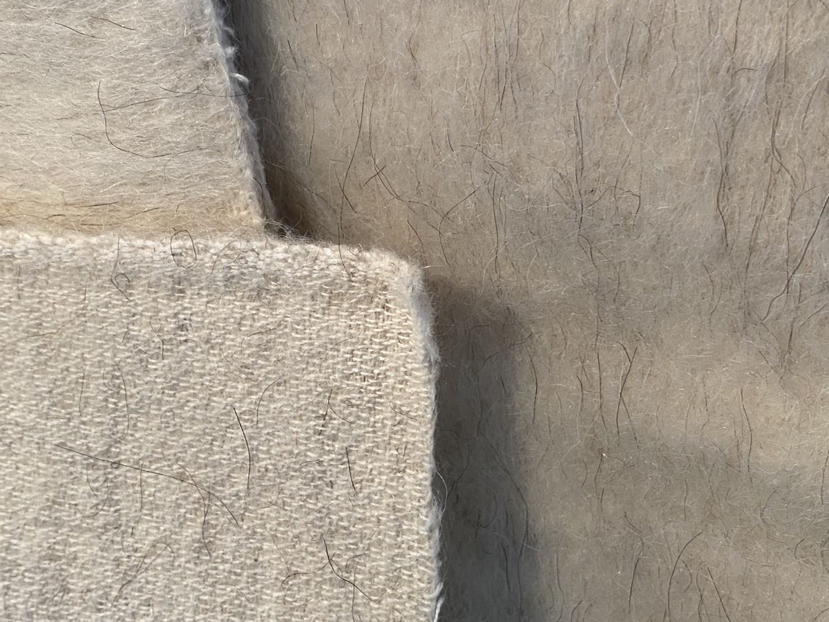 Tessuti: Stoff Wollgemisch natur ca. 60x145cm  – Nuovo (secondo la descrizione) da Flawil venduto da sonnengeist 2