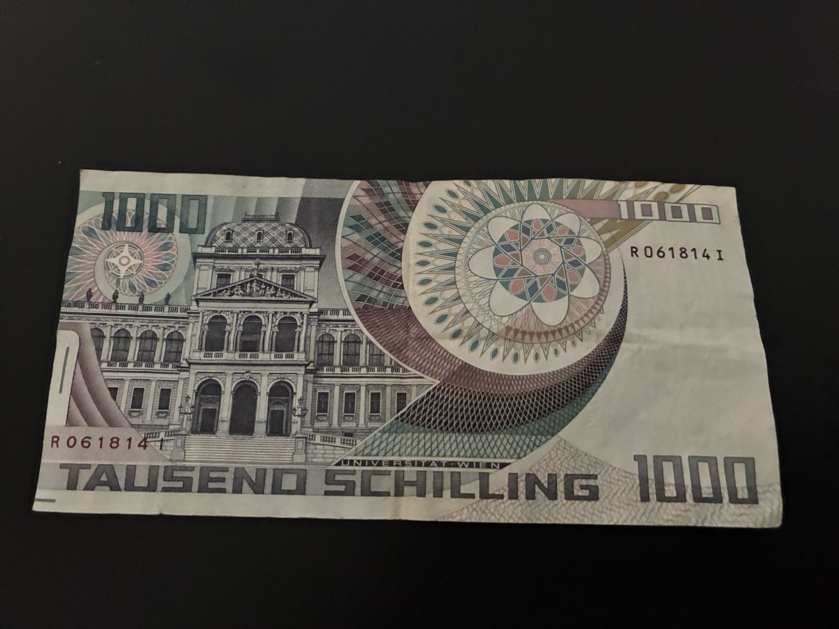 Banconote: AUSTRIA 1000 SCHILLING 1983 P 152. – Usato da Dällikon venduto da Woldbanknoten 2