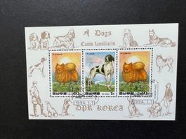 Korea Hunde Block 1994 Erstag gestempelt (C260)