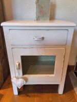 Kleinmöbel weiss Landhaus Shabby Chic mit Gittertür