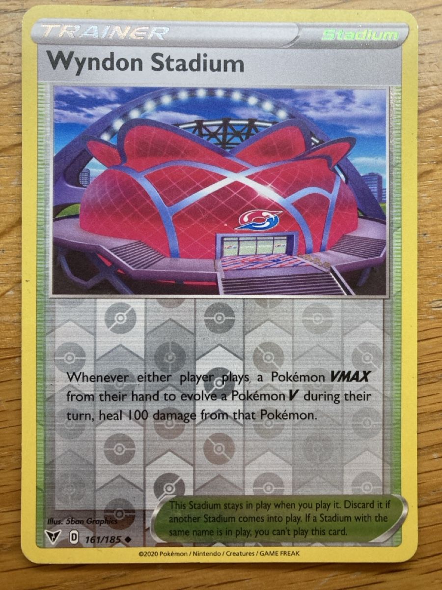 Pokémon Carte collezionabili: Wyndon Stadium 161/185 REVERSE HOLO – Usato da Zürich venduto da sushitwiceaweek