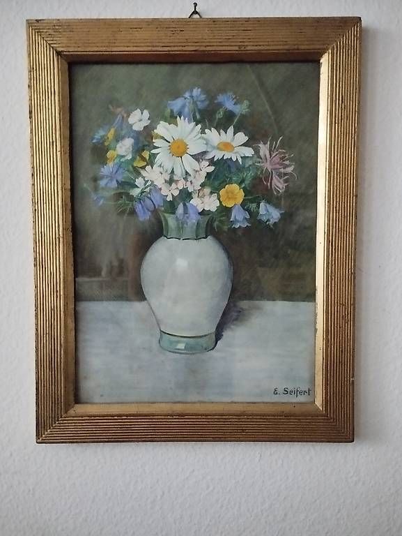 Poster & Bilder: Feldblumenstrauss in Vase – Gebraucht aus Bern von mar_qrm8
