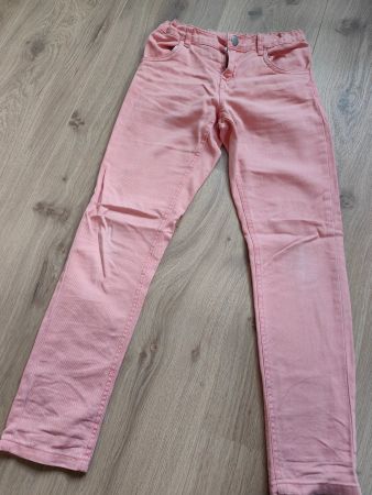 Jeanshose rosa/lachs - Gr. 140