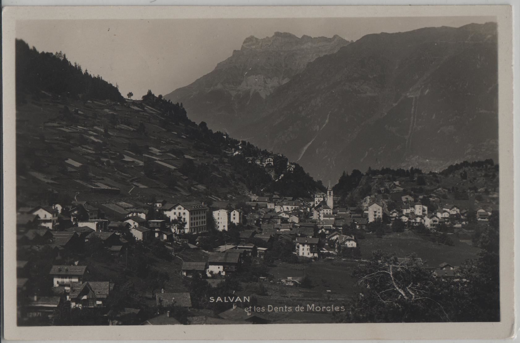 Ansichtskarten: Salvan et les Dents de Morcles – Antik aus Ettingen von Kartenplanet