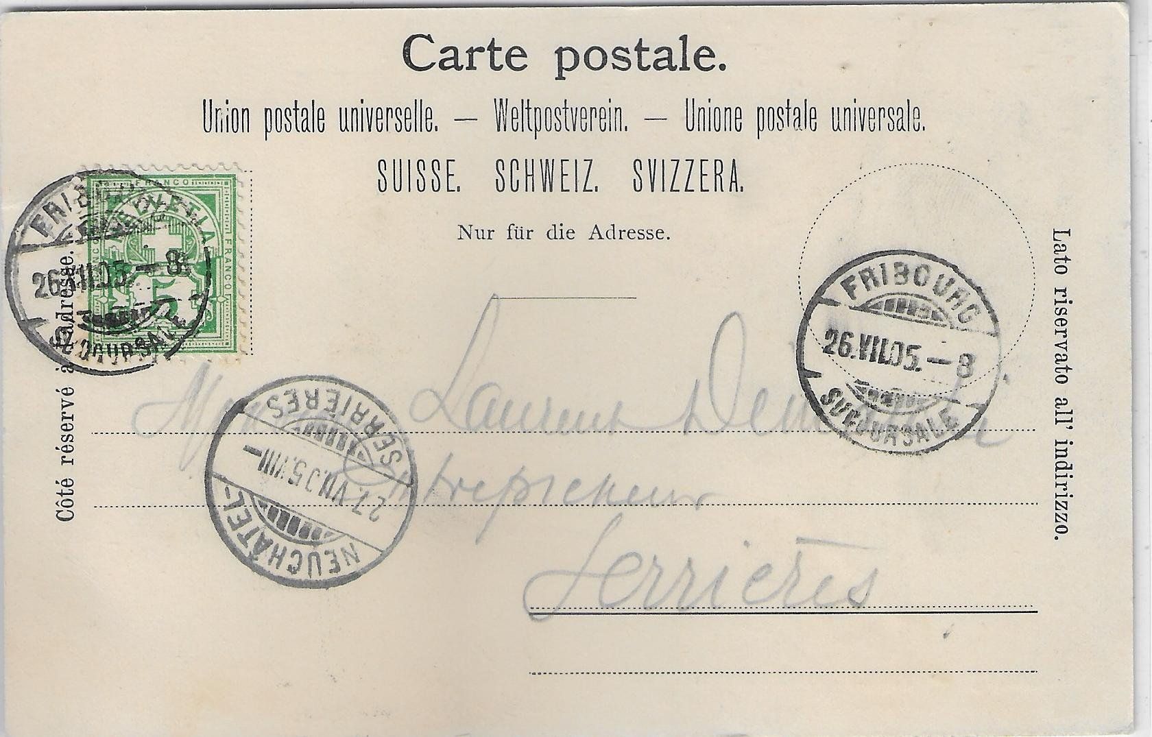 Cartes postales: Fribourg - Vallee du Gotteron – D'occasion à Ettingen par Kartenplanet 1