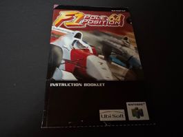 ANLEITUNG FÜR F1 POLE POSITION 64 NINTENDO 64